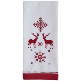 Patricia Heaton Home Holiday Fairisle Decorative Dishtowel