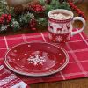 Patricia Heaton Home Holiday Fairisle Salad Plate