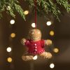 Gingerbread Man Wool Felt Ornament