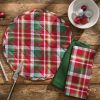 Sleigh Bell Plaid Quilted Placemat
