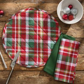 Sleigh Bell Plaid Quilted Placemat