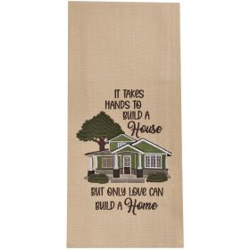 Only Love Embroidered Dishtowel