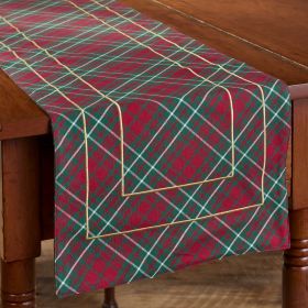 Patricia Heaton Home Saint Nicholas Tartan Table Runner 54" L