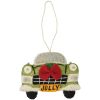 Holiday Road Trip Green Car Ornament