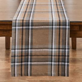 Chestnut Plaid Table Runner 54" L