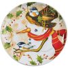 Snowman And Chickadee Salad Plate