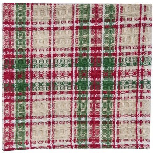 Village Christmas Waffle Dishcloth