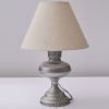 Oil Lamp With Shade - Antique Pewter