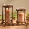 Strap Metal Pillar Holder Tall