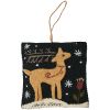 Joyful Deer Wool Felt Ornament