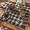 Wicklow Star Yarn Table Runner 54" L - Black