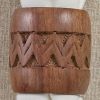 Zig Zag Wood Cuff Napkin Ring
