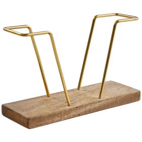 Wood Gold Bar Napkin Holder