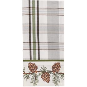 Ponderosa Pine Bordered Dishtowel