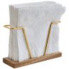 Wood Gold Bar Napkin Holder