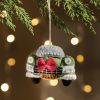 Holiday Road Trip Green Car Ornament