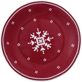 Patricia Heaton Home Holiday Fairisle Salad Plate