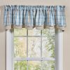 Jordan Plaid Lined Layered Valance 16" L