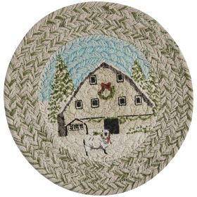 Humble Beginnings Braided Trivet 8" Dia