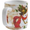 Snowman And Chickadee Mug