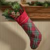 Patricia Heaton Home Saint Nicholas Tartan Stocking