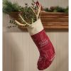 Joyful Deer Embroidered Stocking