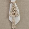 Macrame Triangle With Beads Napkin Ring