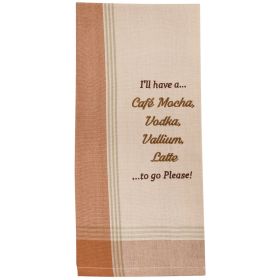 I'll Have A Cafe Sentiment Dishtowel
