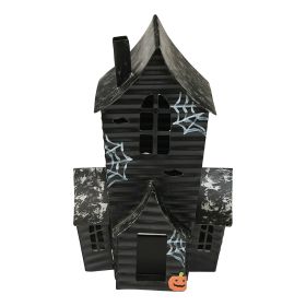 Haunted House Metal Tealight Holder