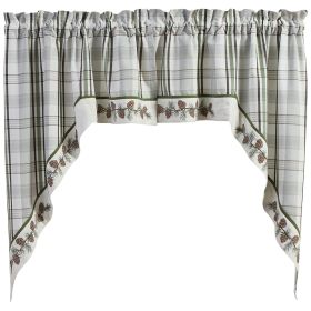 Ponderosa Pine Bordered Swags 36" L