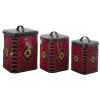 Red Dawn Canisters Set of 3