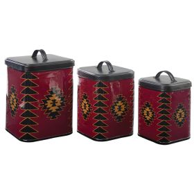 Red Dawn Canisters Set of 3