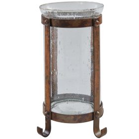 Strap Metal Pillar Holder Tall