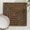 Rattan Square Charger - Rustic