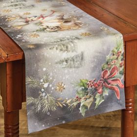 Snow Globe Reindeer Runner 36"L
