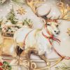 Snow Globe Reindeer Dessert Plate