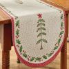 Feather Tree Print Braid Runner 36"L