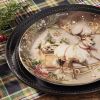 Snow Globe Reindeer Dessert Plate