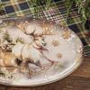 Snow Globe Reindeer Platter