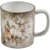 Snow Globe Reindeer Mug