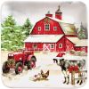 Christmas At The Farm Dessert Plate