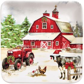 Christmas At The Farm Dessert Plate