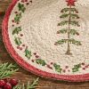 Feather Tree Printed Braided Trivet 8" Dia