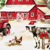 Christmas At The Farm Dessert Plate