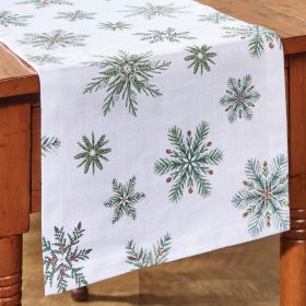 Holiday Snowfall Runner 36"L