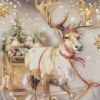 Snow Globe Reindeer Runner 36"L