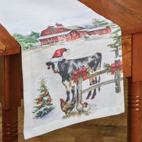 Christmas At The Farm Runner 54"L