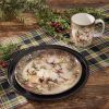 Snow Globe Reindeer Dessert Plate