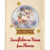 Snow Globe Reindeer Decorative Dishtowel