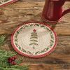 Feather Tree Printed Braided Trivet 8" Dia